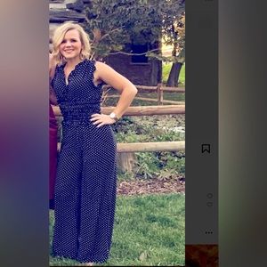 Max Studio Polka Dot Jumpsuit Size XS